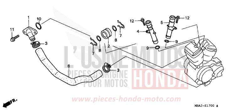 WASSERROHR von Shadow Aero LIGHT CUPPER METALLIC-S (YR118K) von 1999